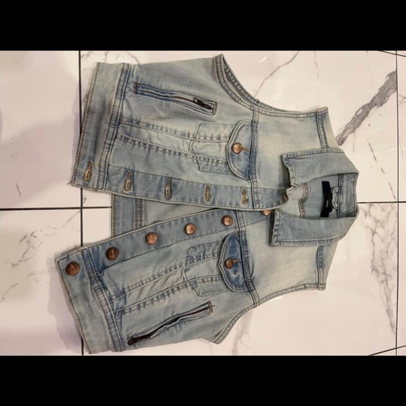 Denim Jean Vest - Size SM/Small - Picture 1 of 1